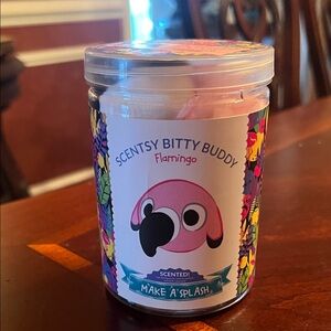 Scentsy Flamingo Bitty Buddy with Pink and Black Accents